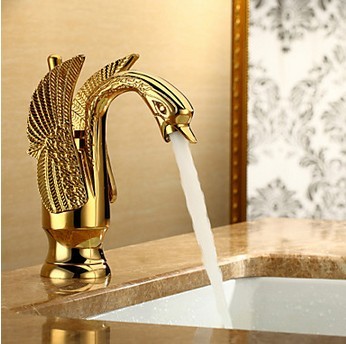 Bionics Design Centerset Bathroom Sink Tap (Ti-PVD Finish) TP2012G