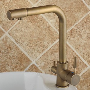 Hot & Cold Water & RO filter Antique Water Purifier Kitchen Mixer Tap TP3301A Hot & Cold Water & RO filter Antique Water Purifier Kitchen Mixer Tap TP3301A