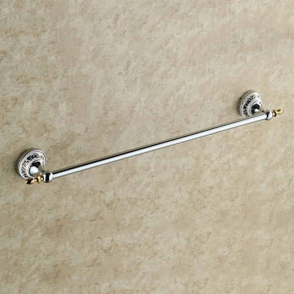 Modern Chrome Finish Solid Brass Slat Towel Bar TCB7801 Modern Chrome Finish Solid Brass Slat Towel Bar TCB7801
