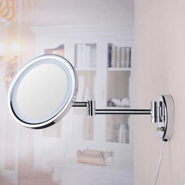 8 Inch Chrome Two Sides Wall Mounted LED Bathroom Make Up Mirrors MB007 8 Inch Chrome Two Sides Wall Mounted LED Bathroom Make Up Mirrors MB007