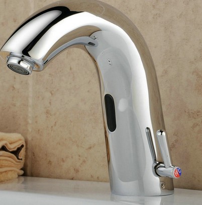 Contemporary Bathroom Sink Tap with Hot and Cold Automatic Sensor - T0119A Contemporary Bathroom Sink Tap with Hot and Cold Automatic Sensor - T0119A