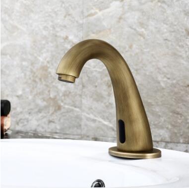 Automatic Taps Antique Brass Hand-free Mixer Bathroom Sink Tap T0180A Automatic Taps Antique Brass Hand-free Mixer Bathroom Sink Tap T0180A