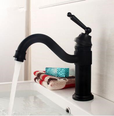 Antique Black Bronze Brass Bathroom Sink Tap Mixer Tap T0404B Antique Black Bronze Brass Bathroom Sink Tap Mixer Tap T0404B