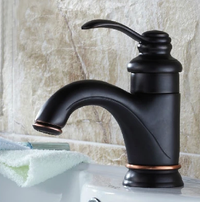 Black Antique Brass Single Handle Centerset Bathroom Sink Tap T0405B Black Antique Brass Single Handle Centerset Bathroom Sink Tap T0405B
