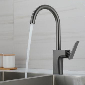 Gun Color Industrial Style Rotatable Spout Kitchen Mixer Sink Tap T0409R Gun Color Industrial Style Rotatable Spout Kitchen Mixer Sink Tap T0409R