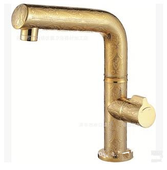 Ti-PVD Finish Solid Brass Bathroom Sink Tap T0435 Ti-PVD Finish Solid Brass Bathroom Sink Tap T0435