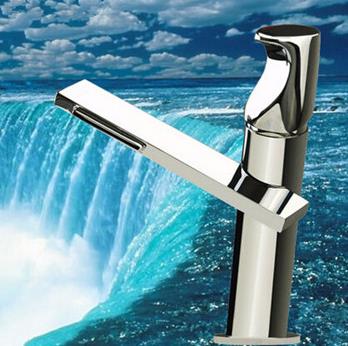 New Style Brass Waterfall Outlet Bathroom Sink Tap Single Handle Mixer Tap T1029C New Style Brass Waterfall Outlet Bathroom Sink Tap Single Handle Mixer Tap T1029C