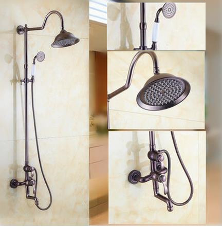 Traditional Wall Mount Waterfall Rain + Handheld Shower Tap - T1808S Traditional Wall Mount Waterfall Rain + Handheld Shower Tap - T1808S