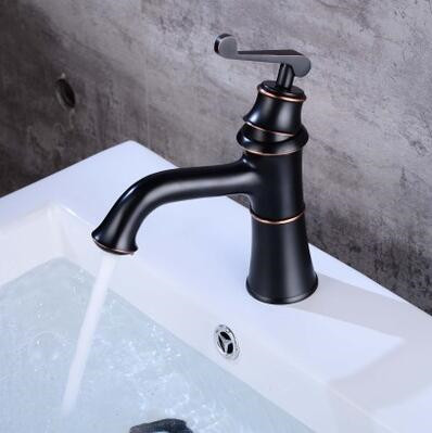 Antique Black Bronze Brass Bathroom Mixer Sink Tap TA228B