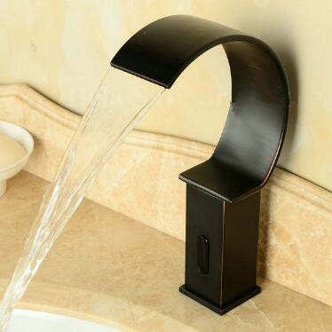 Automatic Tap Antique Black Bronze Brass Waterfall Bathroom Sink Tap TB0295 Automatic Tap Antique Black Bronze Brass Waterfall Bathroom Sink Tap TB0295