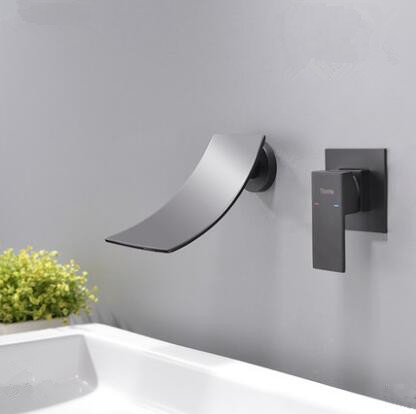 Antique Matte Black Brass Waterfall Bathroom Sink Tap Tub Tap TB0485 Antique Matte Black Brass Waterfall Bathroom Sink Tap Tub Tap TB0485
