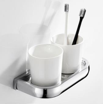 Brass Double Bathroom Tooth Brush Holder TCB7408 Brass Double Bathroom Tooth Brush Holder TCB7408