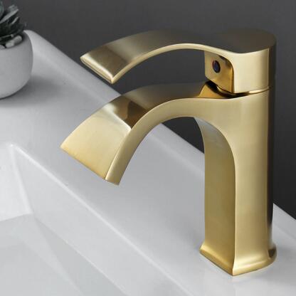 Antique Nickel Brushed Golden Brass Mixer Bathroom Sink Tap Short Version TG268N Antique Nickel Brushed Golden Brass Mixer Bathroom Sink Tap Short Version TG268N