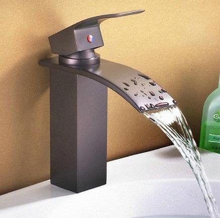 Oil Rubbed Bronze Waterfall Bathroom Sink Tap TOB218 Oil Rubbed Bronze Waterfall Bathroom Sink Tap TOB218