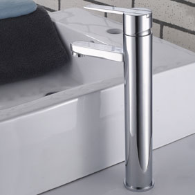 Elegant Brass Bathroom Sink Tap Chrome Finish T0522H Elegant Brass Bathroom Sink Tap Chrome Finish T0522H